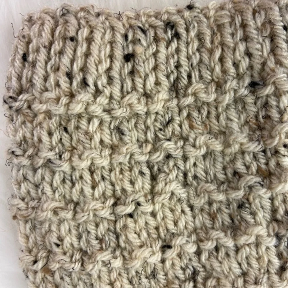 Tan and Black Boot Cuffs Handmade‎ Crochet Knit